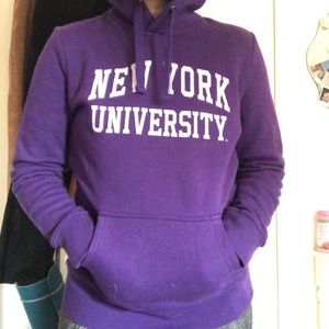 New York University Hooded Sweatshirt💜